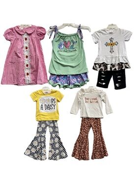 Boutique Ruffle Girl Dress/Outfit Bundle 3XL / 8